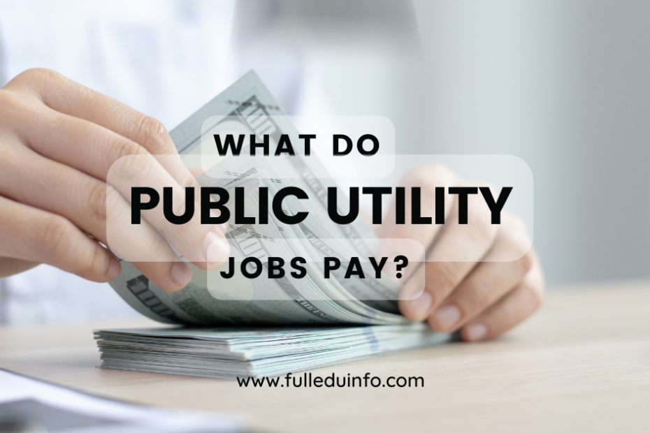 What do public utilities jobs pay